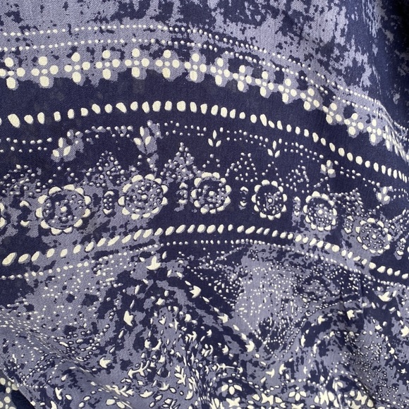 Ultra Pink Blue Boho Kimono Top Festival Western Size 1X - Picture 3 of 6